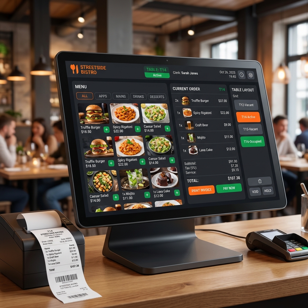 Restaurant POS Management System Dashboard