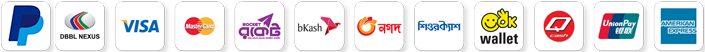Accepted Payment Gateways bKash Nagad Rocket Visa MasterCard Amex PayPal DBBL